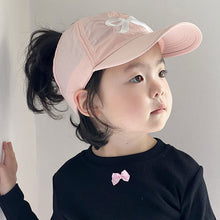 Load image into Gallery viewer, Kids Summer Thin Empty Top Baseball Cap Ponytail Design Sun Hat Breathable UV Protection Cute Cap for Boys Girls

