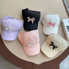 Load image into Gallery viewer, Kids Summer Thin Empty Top Baseball Cap Ponytail Design Sun Hat Breathable UV Protection Cute Cap for Boys Girls
