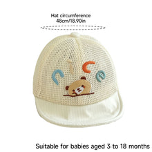 Load image into Gallery viewer, Nice Kids Summer Mesh Sun Hat Breathable UV Protection Visor Hat For Outdoor Beach Travel Daily Casual
