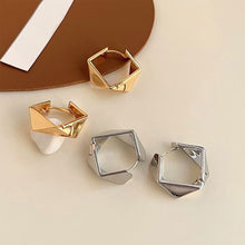 Load image into Gallery viewer, European And American Vintage Metal Irregular Rhombus Geometric Hoop Earrings Fashion Polygon Ear Jewelry for Women
