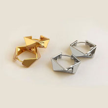 Load image into Gallery viewer, European And American Vintage Metal Irregular Rhombus Geometric Hoop Earrings Fashion Polygon Ear Jewelry for Women
