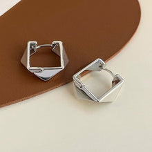 Load image into Gallery viewer, European And American Vintage Metal Irregular Rhombus Geometric Hoop Earrings Fashion Polygon Ear Jewelry for Women
