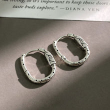 Load image into Gallery viewer, Vintage Graffiti U-Shape Geometric Punk Hoop Ear Buckle Fashion Earrings For Women Daily Party Jewelry
