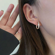 Load image into Gallery viewer, Vintage Graffiti U-Shape Geometric Punk Hoop Ear Buckle Fashion Earrings For Women Daily Party Jewelry

