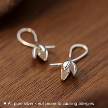 Load image into Gallery viewer, Copper Material Minimalist Magnolia Flower Stud Earrings Light Luxury Jewelry Daily Wear Accessories for Women
