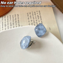 Load image into Gallery viewer, French Style Candy Color Resin Irregular Geometric Non-Piercing Ear Clips Fashion Daily Women Earrings Jewelry
