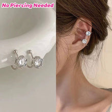 Load image into Gallery viewer, Geometric Zircon Eight-pointed Star Non-Piercing Ear Cuffs Minimalist Luxury Women Daily Banquet Jewelry
