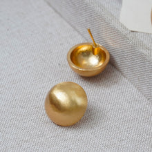 Load image into Gallery viewer, High-end Matte Metal Semicircle Earrings Brushed Frosted Vintage Women Daily Party Fashion Jewelry

