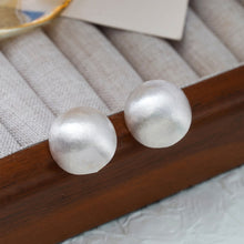 Load image into Gallery viewer, High-end Matte Metal Semicircle Earrings Brushed Frosted Vintage Women Daily Party Fashion Jewelry
