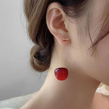 Load image into Gallery viewer, Alloy Cherry Drop Dangle Earrings Women Sweet Fruit Design Korean Fashion Daily Party Wedding Trendy Jewelry
