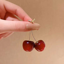 Load image into Gallery viewer, Alloy Cherry Drop Dangle Earrings Women Sweet Fruit Design Korean Fashion Daily Party Wedding Trendy Jewelry

