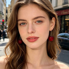 Load image into Gallery viewer, Alloy Cherry Drop Dangle Earrings Women Sweet Fruit Design Korean Fashion Daily Party Wedding Trendy Jewelry
