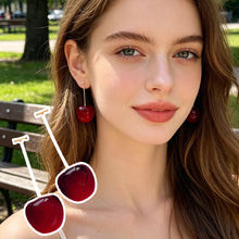 Load image into Gallery viewer, Alloy Cherry Drop Dangle Earrings Women Sweet Fruit Design Korean Fashion Daily Party Wedding Trendy Jewelry
