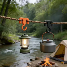 Load image into Gallery viewer, 5PCS 3D Printed Camping Hooks Portable Multi-Functional Drying Rope Hangers for Outdoor Gear Storage
