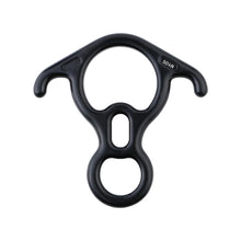 Load image into Gallery viewer, 1PC Aluminum Alloy Horn Figure 8-Ring Descender High Altitude Work Slow Descent Device Aerial Yoga Outdoor Rock Climbing Equipment
