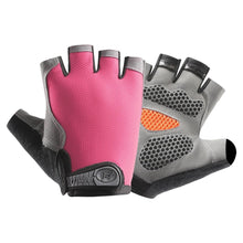 Load image into Gallery viewer, 1Pair Professional Half Finger Fitness Gloves Silicone Palm Pad Anti-slip Wear-resistant Sunscreen Breathable Cycling Gloves
