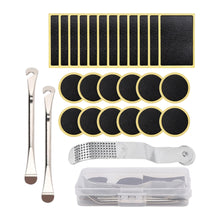 Load image into Gallery viewer, Bicycle Tire Repair Kit with No Glue Patches Tire Lever and Rasper Inner Tube Fast Puncture Repair Tool Box

