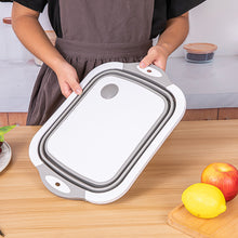 Load image into Gallery viewer, 3-IN-1 Multifunctional Folding Cutting Board Portable Camping Vegetable Wash Basin Home Kitchen Storage Basket
