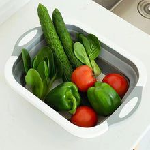Load image into Gallery viewer, 3-IN-1 Multifunctional Folding Cutting Board Portable Camping Vegetable Wash Basin Home Kitchen Storage Basket
