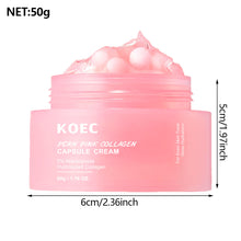 Load image into Gallery viewer, PDRN Pink Collagen Capsule Cream Anti-Wrinkle Hydrating Glowing Increase Elasticity 5% Niacinamide Hydrolyzed Collagen Cream
