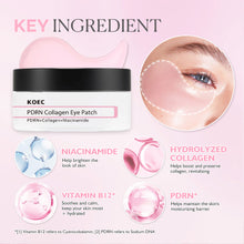 Load image into Gallery viewer, 60PCs PDRN Pink Niacinamide Collagen Eye Patch Revitalizing Soothing Glowing Reduce Puffiness Fine Lines Anti-Wrinkles Eye Mask
