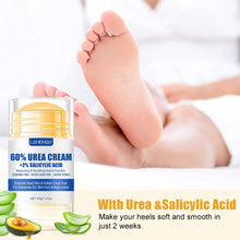 Load image into Gallery viewer, Ultra-Hydrating 60% Urea Avocado Oil Foot Cream Aloe Vera for Softening Dry Cracked Feet Gentle Exfoliation Daily Foot Care
