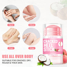 Load image into Gallery viewer, Nourishing Peach Foot Balm Moisturizer Hydrates and Repairs Dry Cracked Feet with Coconut Oil Avocado Oil Aloe Softening Rough Heels
