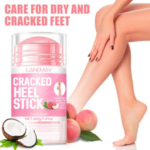 Load image into Gallery viewer, Nourishing Peach Foot Balm Moisturizer Hydrates and Repairs Dry Cracked Feet with Coconut Oil Avocado Oil Aloe Softening Rough Heels
