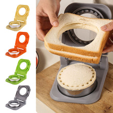 Load image into Gallery viewer, Stainless Steel Round Sandwich Press Mold Sealer Cutter Non-Stick Leak-Proof Pocket Bread Mold for Meal Prep Kids’ Lunchbox Camping Snacks Breakfast Tool
