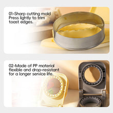 Load image into Gallery viewer, Stainless Steel Round Sandwich Press Mold Sealer Cutter Non-Stick Leak-Proof Pocket Bread Mold for Meal Prep Kids’ Lunchbox Camping Snacks Breakfast Tool
