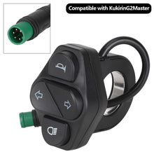 Load image into Gallery viewer, 5 Pin Turn Signal Switch Master Headlight Button with Horn Left Right Indicator Control for Kukirin G2 Electric Scooter Replacement Part
