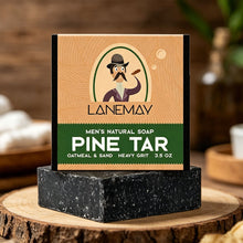 Load image into Gallery viewer, Anti Mite Exfoliating Men's Soap Deep Cleansing Body with Essential Oils Rich Foam Moisturizing Grooming Gift for Husband Dad ﻿
