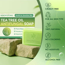 Load image into Gallery viewer, Tea Tree Soap Soap Bar with Tea Tree Oil Natural Soaps for Body Skin Cleaning Gentle Exfoliating Bar Soap Facial Cleansing Soap
