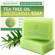 Load image into Gallery viewer, Tea Tree Soap Soap Bar with Tea Tree Oil Natural Soaps for Body Skin Cleaning Gentle Exfoliating Bar Soap Facial Cleansing Soap
