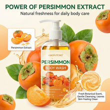 Load image into Gallery viewer, Eliminate Odors Gently Nourishing Body Persimmon Shower Gel Wash Deep Cleansing Moisturizing Shower Gel Aroma Body Care

