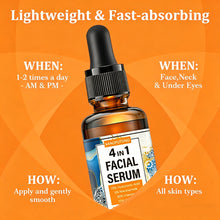 Load image into Gallery viewer, 4 in 1 Face Skin Care Serum Hyaluronic Acid Niacinamide Vitamin C/E Deep Moisturizing Firming Anti-wrinkle Anti-Aging Essence

