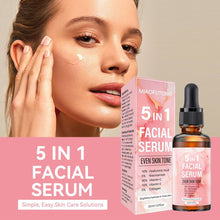 Load image into Gallery viewer, 5 in 1 Face Skin Care Serum Collagen Hyaluronic Acid Niacinamide Vitamin C/E Deep Moisturizing Firming Anti-wrinkle Facial Serum
