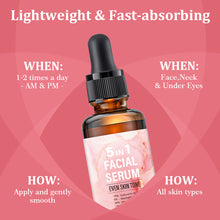 Load image into Gallery viewer, 5 in 1 Face Skin Care Serum Collagen Hyaluronic Acid Niacinamide Vitamin C/E Deep Moisturizing Firming Anti-wrinkle Facial Serum
