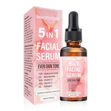 Load image into Gallery viewer, 5 in 1 Face Skin Care Serum Collagen Hyaluronic Acid Niacinamide Vitamin C/E Deep Moisturizing Firming Anti-wrinkle Facial Serum
