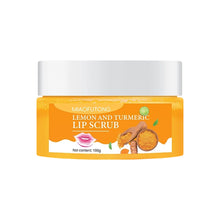 Load image into Gallery viewer, Turmeric Lemon Lip Scrub Gentle Exfoliator Remove Dead Skin Reduce Fine Lines Moisturizing &amp; Nourishing Care for Dry Chapped Lip
