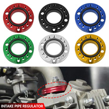 Load image into Gallery viewer, CNC Aluminum 28mm Motorcycle Carburetor Intake Manifold Adapter for Off-Road Motorcycle Air Intake Regulator &amp; Interface Flange Spinner Plate Adaptor For Pit Dirt Bikes
