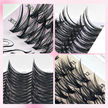 Load image into Gallery viewer, DIY Lash Extension Kit Individual Cluster False Eyelashes Mix Women Eyelashes Full Set Tweezers Lash Bond Seal Lashes Kit
