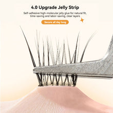 Load image into Gallery viewer, Self-adhesive Glue Free False Eyelashes Reusable DIY Segmented DIY Lashes Clusters No Glue Needed Natural Soft Lashes
