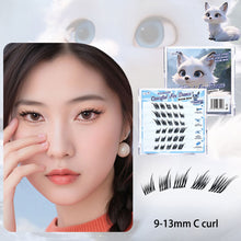 Load image into Gallery viewer, DIY Clusters Lashes False Eyelashes Fox-style Glue-free Self Adhesive Eyelashes 6 Rows U-shaped False Eyelashes Makeup Tool
