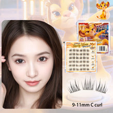 Load image into Gallery viewer, DIY Clusters Lashes False Eyelashes Fox-style Glue-free Self Adhesive Eyelashes 6 Rows U-shaped False Eyelashes Makeup Tool

