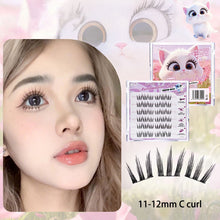 Load image into Gallery viewer, DIY Clusters Lashes False Eyelashes Fox-style Glue-free Self Adhesive Eyelashes 6 Rows U-shaped False Eyelashes Makeup Tool
