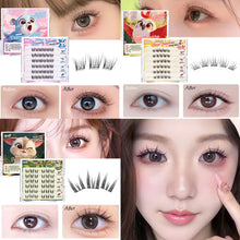 Load image into Gallery viewer, DIY Clusters Lashes False Eyelashes Fox-style Glue-free Self Adhesive Eyelashes 6 Rows U-shaped False Eyelashes Makeup Tool
