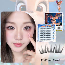 Load image into Gallery viewer, DIY Clusters Lashes False Eyelashes Fox-style Glue-free Self Adhesive Eyelashes 6 Rows U-shaped False Eyelashes Makeup Tool
