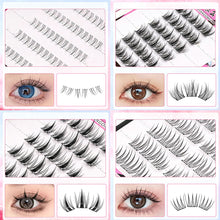 Load image into Gallery viewer, 6Rows Self Adhesive Indivudal Lashes Glue-free False Eyeash Natural Segmented False Lashes Cluster DIY Eyelash Extension Makeup
