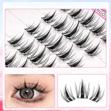Load image into Gallery viewer, 6Rows Self Adhesive Indivudal Lashes Glue-free False Eyeash Natural Segmented False Lashes Cluster DIY Eyelash Extension Makeup
